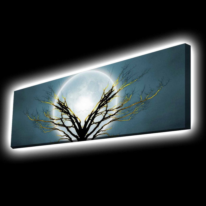 Wallity Cuadro Decorativo Iluminado con LED 30 x 90 cm